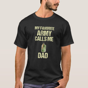Mens Meine Lieblingsarmee nennt mich Vater stolz M T-Shirt