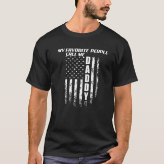 Mens Meine Lieblingsmenschen nennen mich Daddy Ame T-Shirt