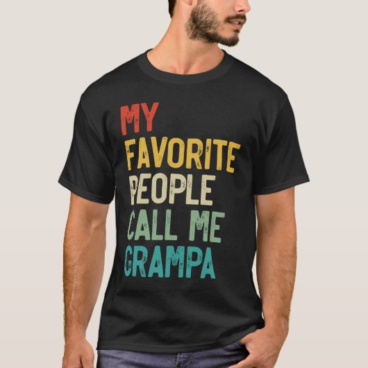 Mens Meine Lieblingsmenschen nennen mich Grampa Va T-Shirt (Vorderseite)