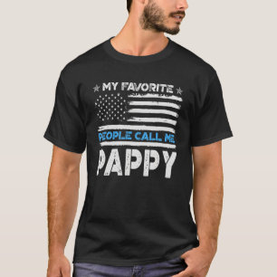 Mens Meine Lieblingsmenschen nennen mich Pappy Fla T-Shirt