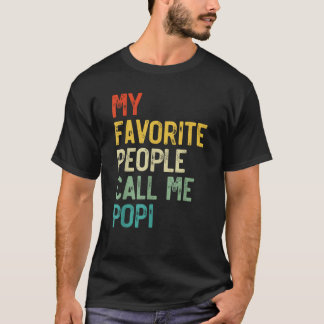 Mens Meine Lieblingsmenschen nennen mich Popi Vate T-Shirt