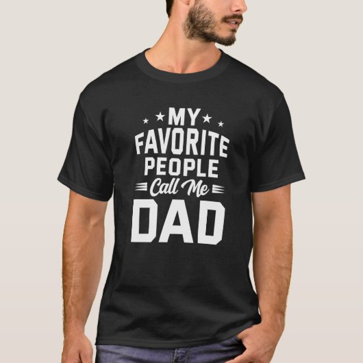 Mens Meine Lieblingsmenschen nennen mich Vater Vat T-Shirt (Vorderseite)