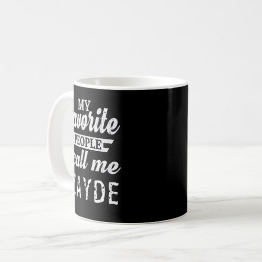 Mens Meine Lieblingsmenschen nennen mich Zayde jüd Kaffeetasse (Vorderseite Links)