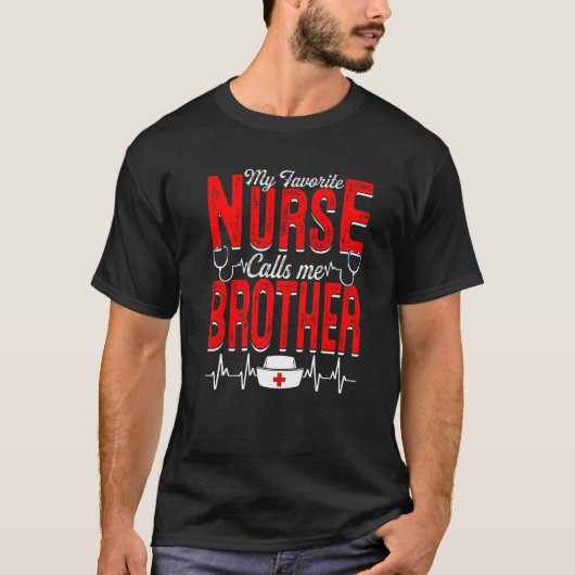 Mens meine Lieblingsnahrung nennt mich Bruder Pfle T-Shirt (Vorderseite)