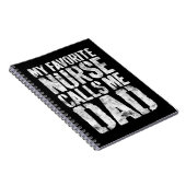 Mens meine Lieblingsnahrung nennt mich Vater Vater Notizblock (Rechte Seite)