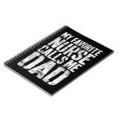 Mens meine Lieblingsnahrung nennt mich Vater Vater Notizblock (Linke Seite)