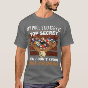 Mens meine Pool-Strategie ist Top Secret Retro Poo