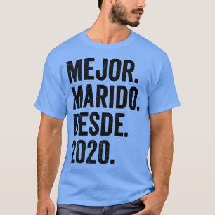 Mens Mejor Marido Desde 2020 2. Hochzeitstag T-Shirt
