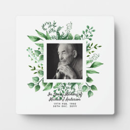 Mens Memorial Gift Bereavement Foto Liebe Erinneru Fotoplatte