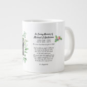 Mens Memorial Gift Bereavement Foto Liebe Erinneru Jumbo-Tasse (Vorderseite Rechts)
