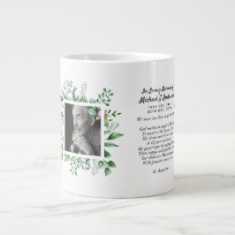 Mens Memorial Gift Bereavement Foto Liebe Erinneru Jumbo-Tasse