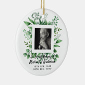 Mens Memorial Gift Bereavement Foto Liebe Erinneru Keramik Ornament (Rechts)