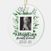 Mens Memorial Gift Bereavement Foto Liebe Erinneru Keramik Ornament (Links)