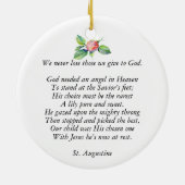 Mens Memorial Gift Bereavement Foto Liebe Erinneru Keramik Ornament (Hinten)