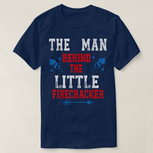 Mens Mens 4th Of July Pregnancy The Man Behind The T-Shirt (Design vorne)