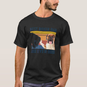 Mens Mens Best Boxer Vater je Hund Vatertag T-Shirt