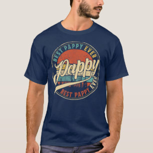 Mens Mens Best Pappy Ever Vintag Retro Vater T-Shirt