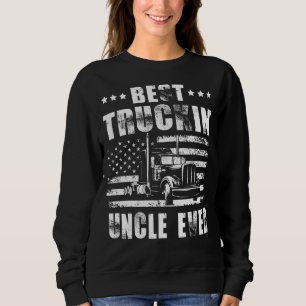 Mens Mens Best Truckin' Onkel Ever American Flag S Sweatshirt