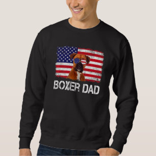 Mens Mens Boxer Vater US Flag 4. Juli Patriotic Sweatshirt