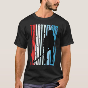 Mens Mens Field Hockey 34. Geburtstag Spieler Moti T-Shirt