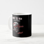 Mens Mens Grumpy alter Mann steckte zwischen IDK I Kaffeetasse (Vorderseite Links)