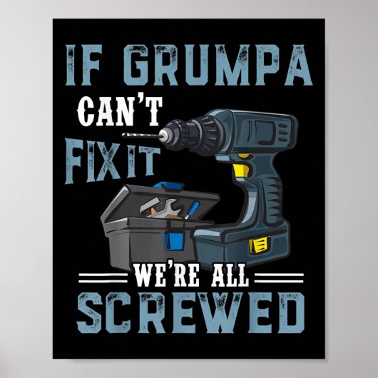 Mens Mens If Mpa Can't Fix It We're All Screwed Fa Poster (Vorne)