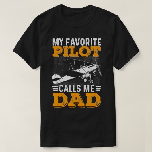 Mens Mens mein Lieblings-Pilot ruft mich Vater Fun T-Shirt (Design vorne)