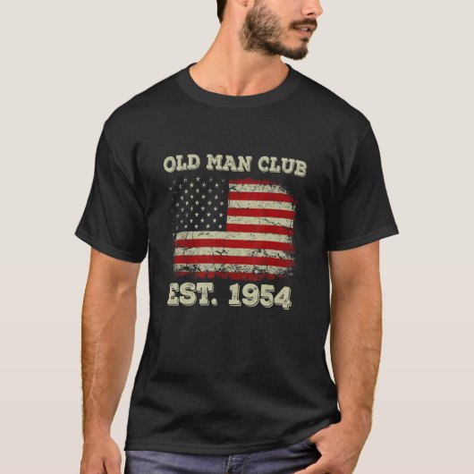 Mens Mens Old Man Club gegründet 1954 T-Shirt (Vorderseite)
