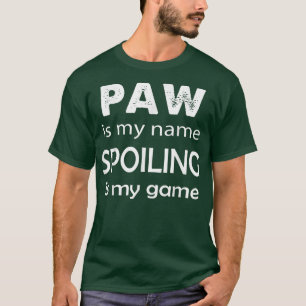 Mens Mens Paw ist mein Name Sondergroßvater Großmu T-Shirt