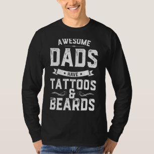 Mens Mens Phantastische Väter haben Tattoos und Bä T-Shirt