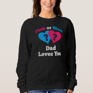 Mens Mens Pink oder Blue Vater Lieben Sie Baby Ank Sweatshirt
