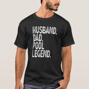 Mens Mens Pool Player Billiard Vater Pool T-Shirt