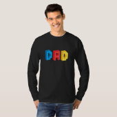 Mens Mens Vater Brick Builder Blocks Master Builde T-Shirt (Vorne ganz)