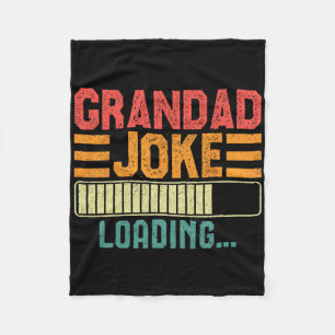 Mens Mens Vater Joke Fathers Day Spaß Großes Opa Fleecedecke
