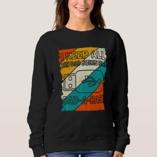 Mens Mens Vatertag Behielt ich alle Witze meines V Sweatshirt