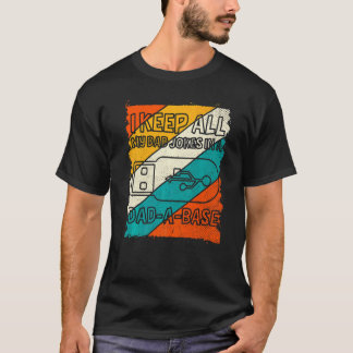 Mens Mens Vatertag Behielt ich alle Witze meines V T-Shirt
