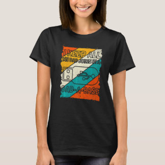 Mens Mens Vatertag Behielt ich alle Witze meines V T-Shirt