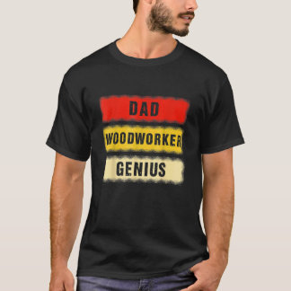Mens Mens Woodworking Vater Vintager Vater Woodwor T-Shirt