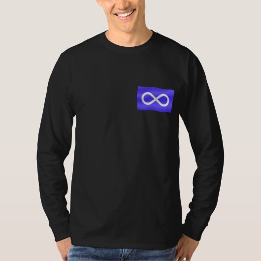 Mens Metis Flag Long Sleeve Shirt (Vorderseite)