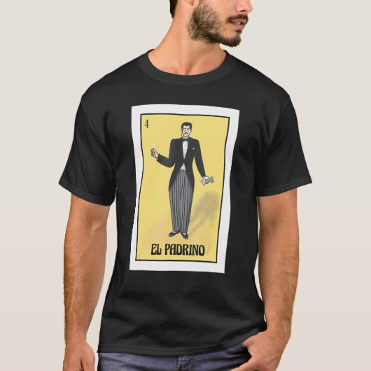 Mens Mexican Bingo Regalo Para El Padrino De Boda T-Shirt (Vorderseite)