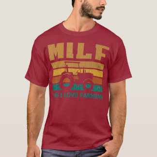 Mens MILF Mann I Liebe Landwirtschaft Bauer Gesche T-Shirt