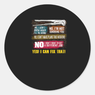 Mens Millwright Novelty Gift T - Shirt für Vater Runder Aufkleber