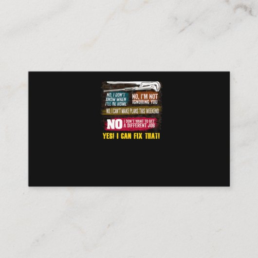 Mens Millwright Novelty Gift T - Shirt für Vater Visitenkarte (Vorderseite)