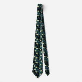 Men's Modern Hexagon Cube Neck Tie Krawatte