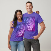 Mens Modern Tee Shirts Animals Lion Face Template (Unisex)