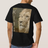 Mens Modern Template Lion Face doppelseitig T-Shirt (Rückseite)