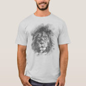 Mens Modern TShirt Lion Face Pop Art Template (Vorderseite)