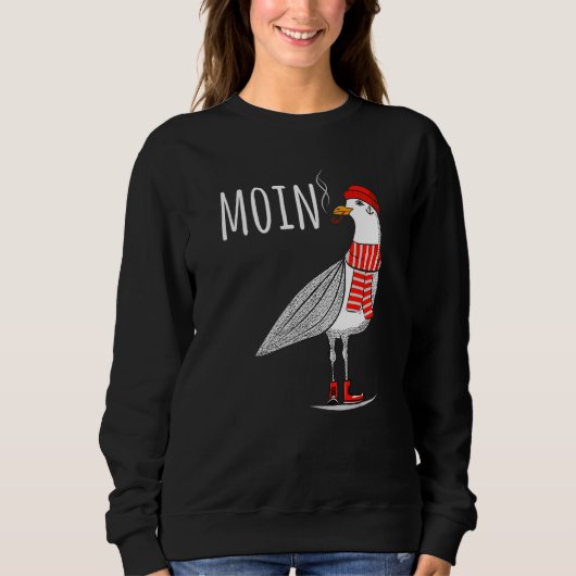 Mens Moin Sprichwort Seagull Bird Sea Sailing Nort Sweatshirt (Vorderseite)