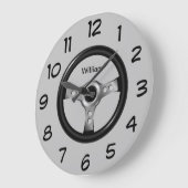 Mens Monogram Man Höhle Decke Große Wanduhr (Winkel)