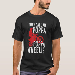 Mens Motocross für Dirt Bike Reiten Vater Poppa Wh T-Shirt